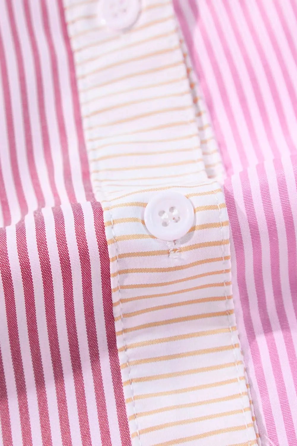 Plus size pink striped shirt - Love Salve